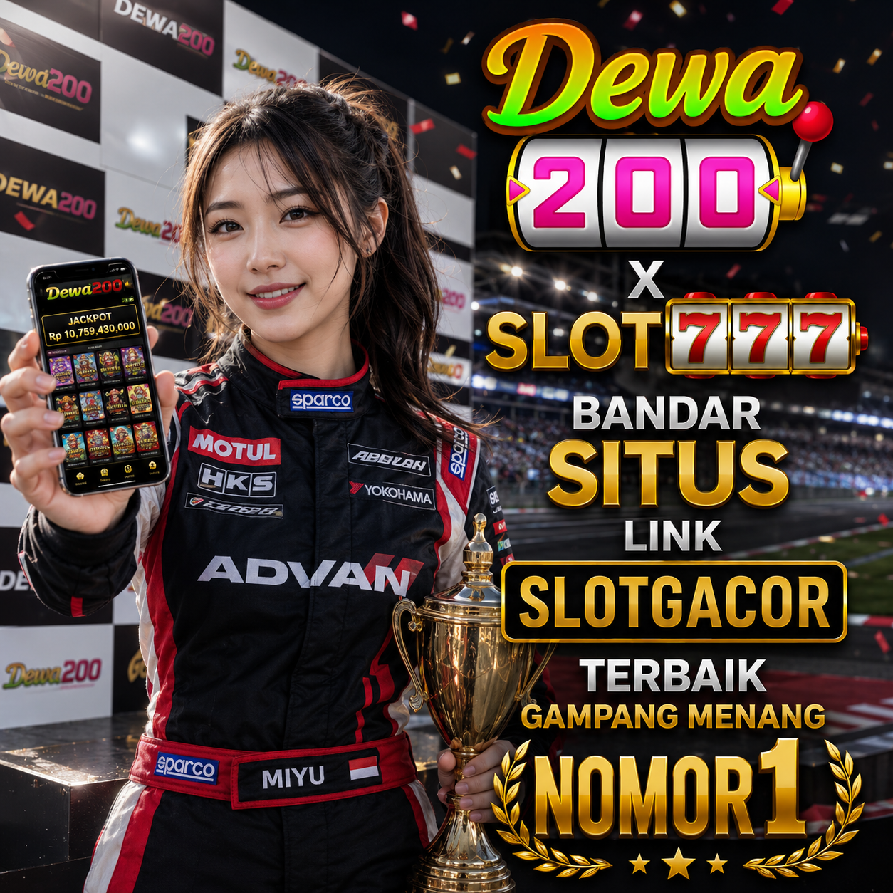 DEWA200 X SLOT777 Bandar Situs Link SLOTGACOR Terbaik Gampang Menang Nomor 1